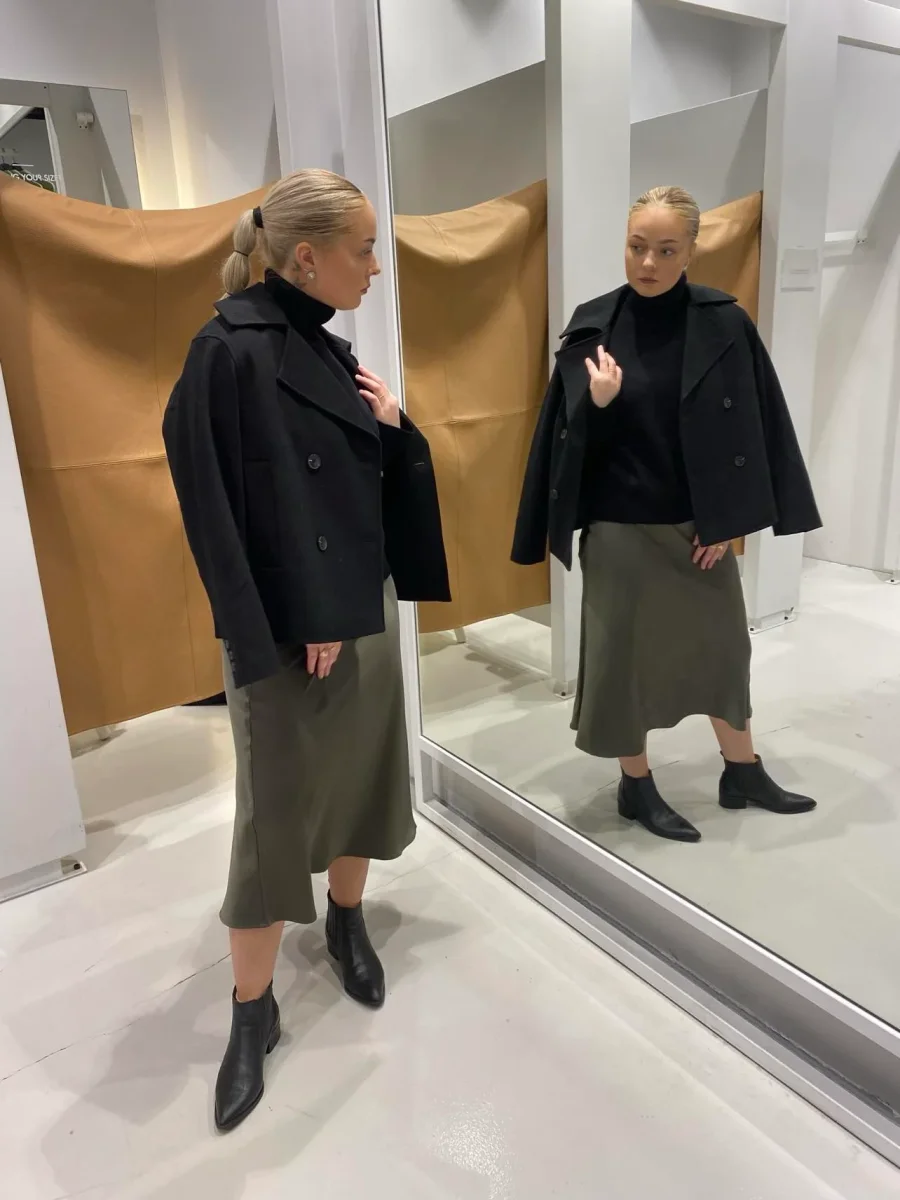 Alma kort Jakke - Sort/ Black - Image 3