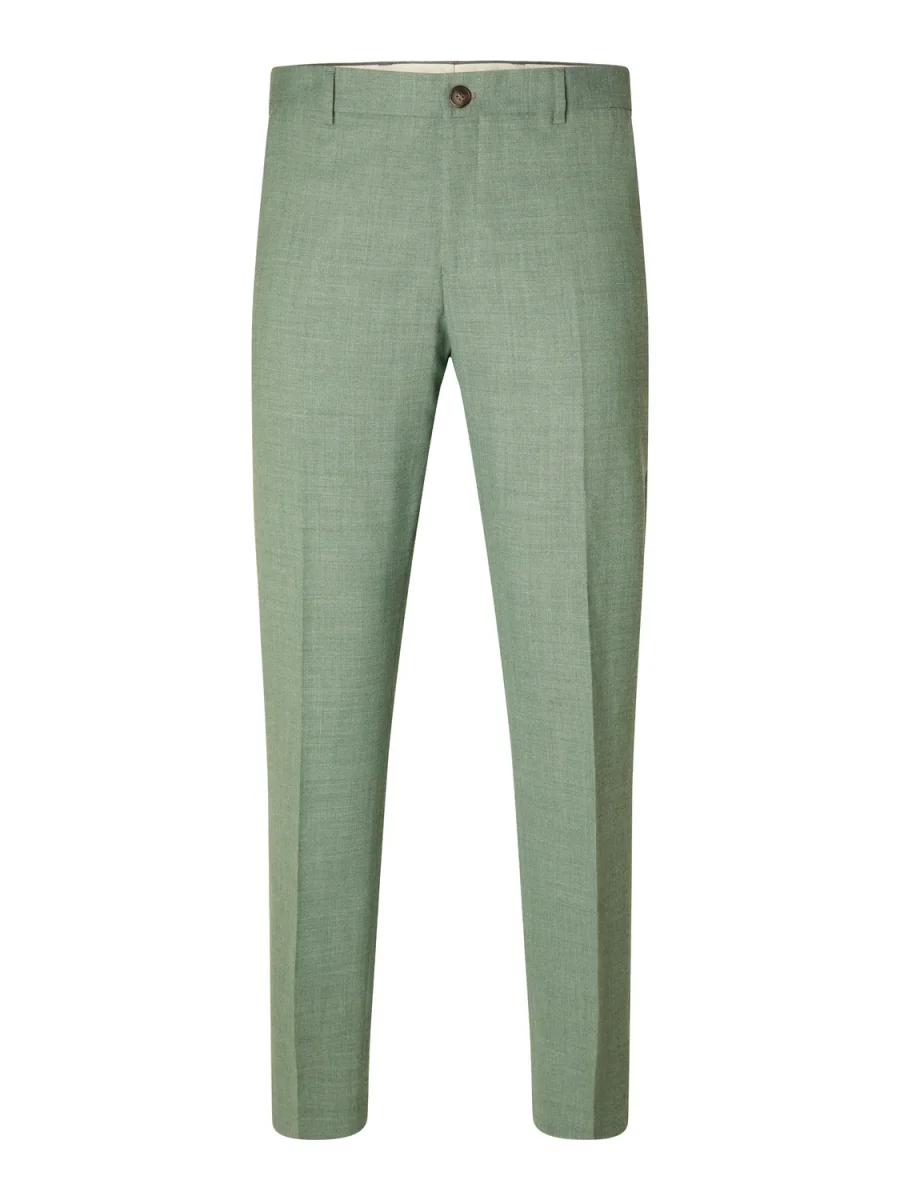 Oasis Lin Dressbukse - Grønn/ Light Green Melange - Image 3