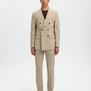 Slim -Liam Dressbukser - Beige/ Sand