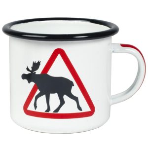 Eagle Products Emaljekopp 3,5dl Hvit Elg
