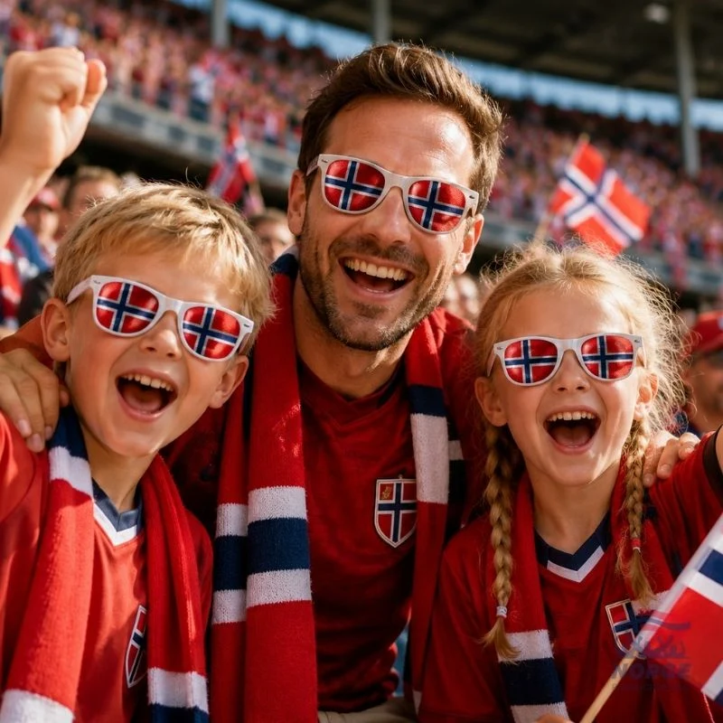 Fanshoppens Norge-solbriller 2026 - Junior - Image 3