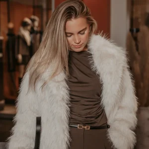 Brea Jakke - Beige/ Birch