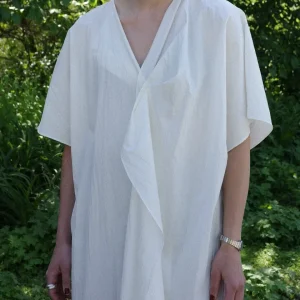 Avana Pleat Midi Dress - White