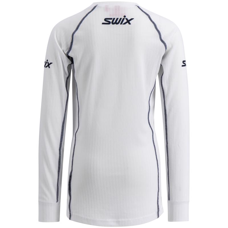 Swix Racex Classic Long Sleeve Junior Bright White - Image 3