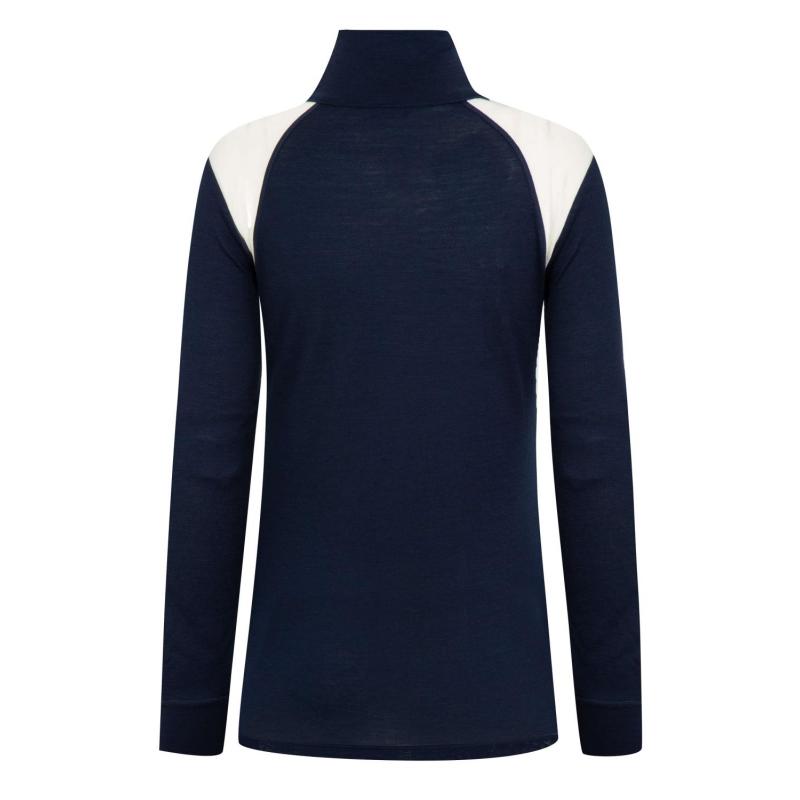 WoolLand Hilleknuten LS Top Dame Blue Ink - Image 3