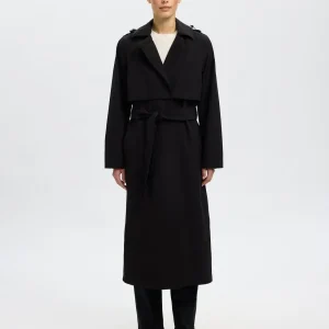 Aline Trench Kåpe - Sort/ Black
