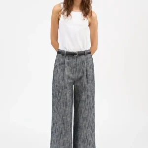 Bob Trousers - Indigo/Linen