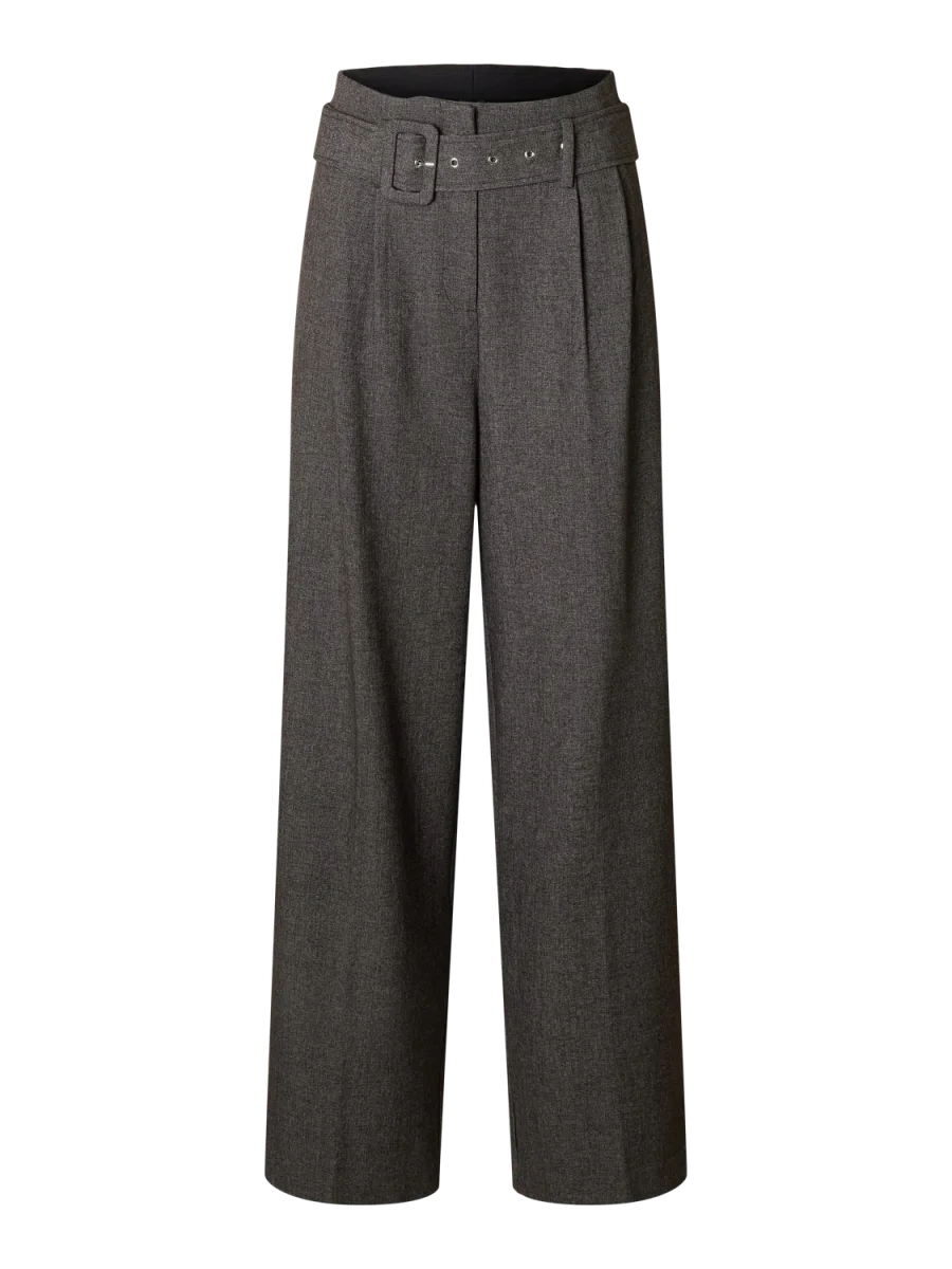 Wide Camilla Dressbukser - Sort/ Black - Image 7