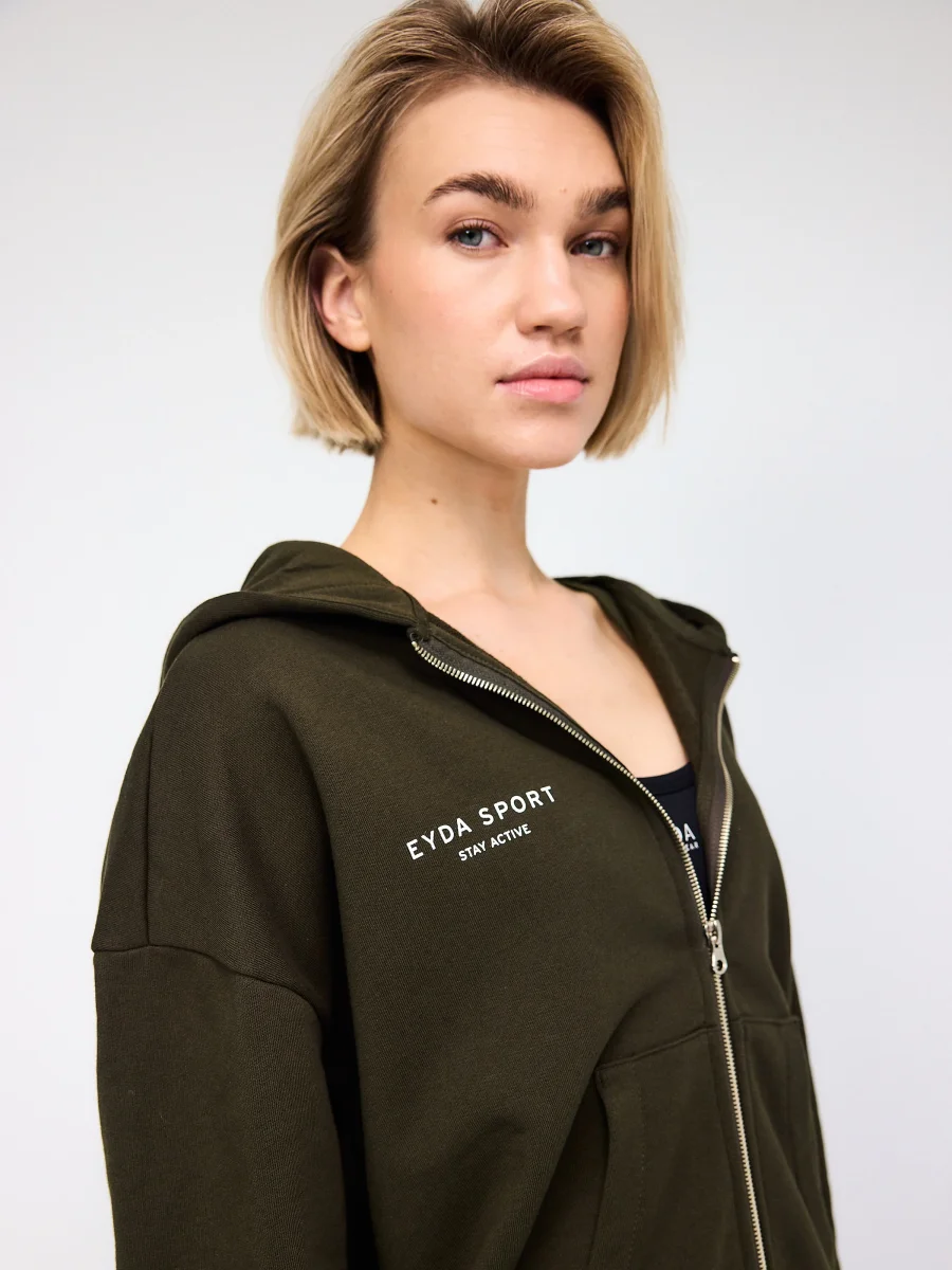 Gaia Oversized Zip Hoodie - Image 3