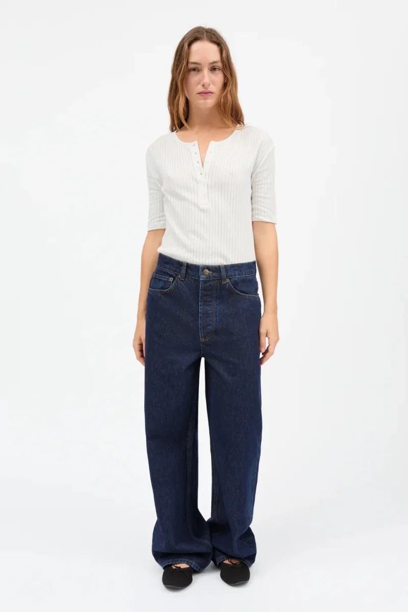 Liv Henley Tee - Optic White - Image 3