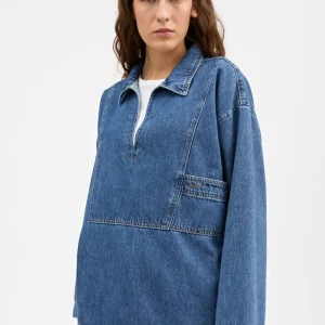 Norma Blouse - Slouchy Blue