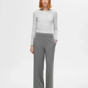 Emma Tara Dressbukser - Grå/ Medium Grey Melange