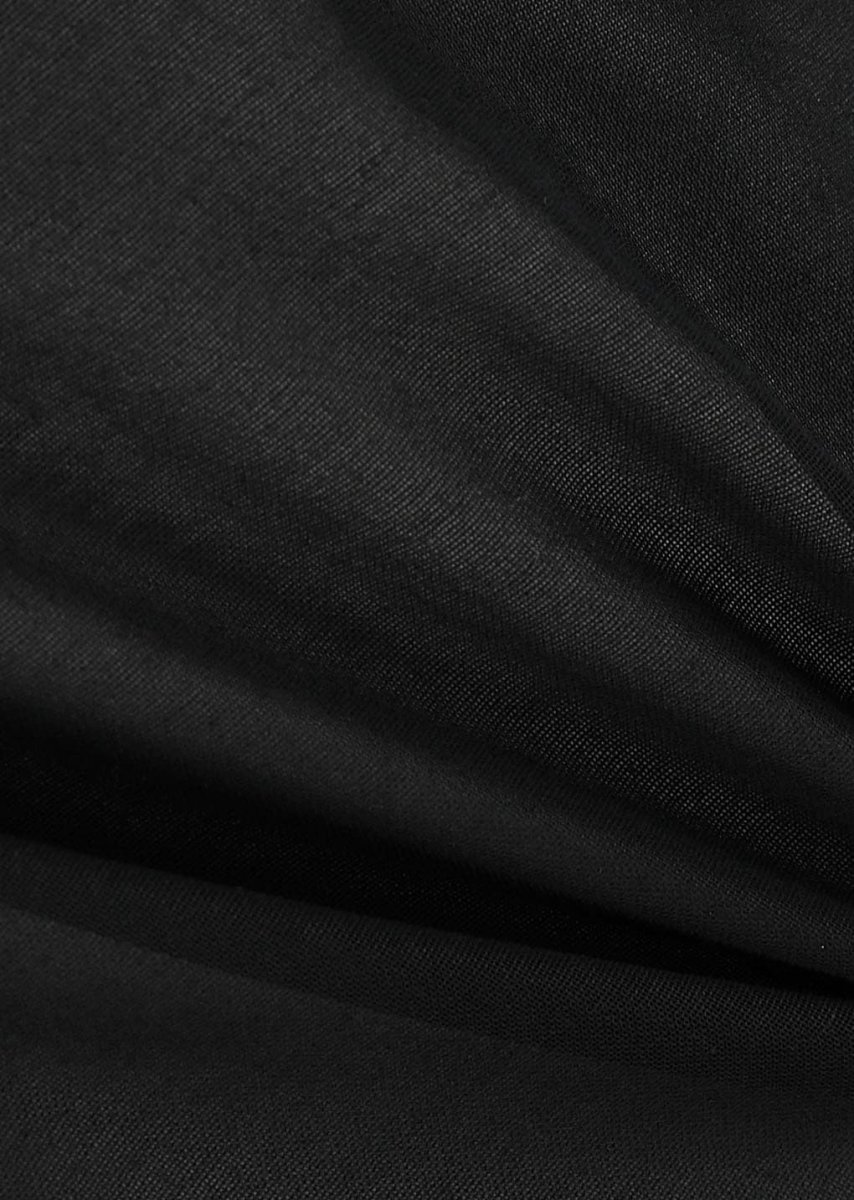Sheer Slim Shirt - Black - Image 8
