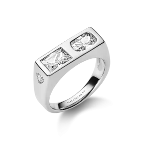 Us Three Signet Ring Silver
