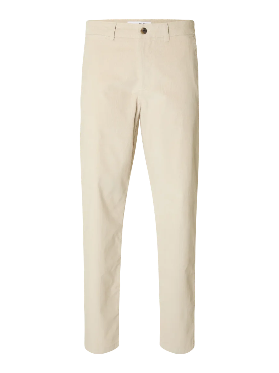 Straight Miles Cord Bukser - Beige/ Moonstruck - Image 7